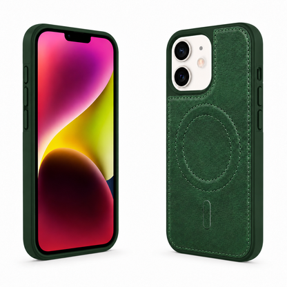 Slim MagSafe compatible green iPhone 12 Pro engraved case