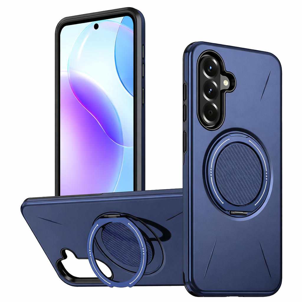 Dual Layer Phone Case – Blue Forge Cover MagSafe Compatible With Ring Stand