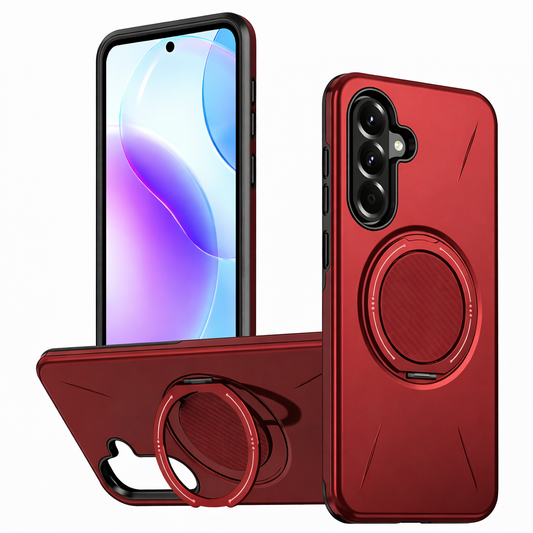 Dual Layer Phone Case – Red Forge Cover MagSafe Compatible With Ring Stand