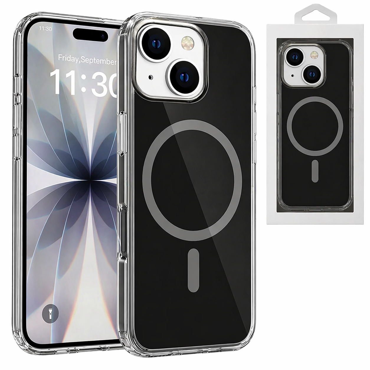 Dual Layer Phone Case – Black Airloop Cover MagSafe Compatible