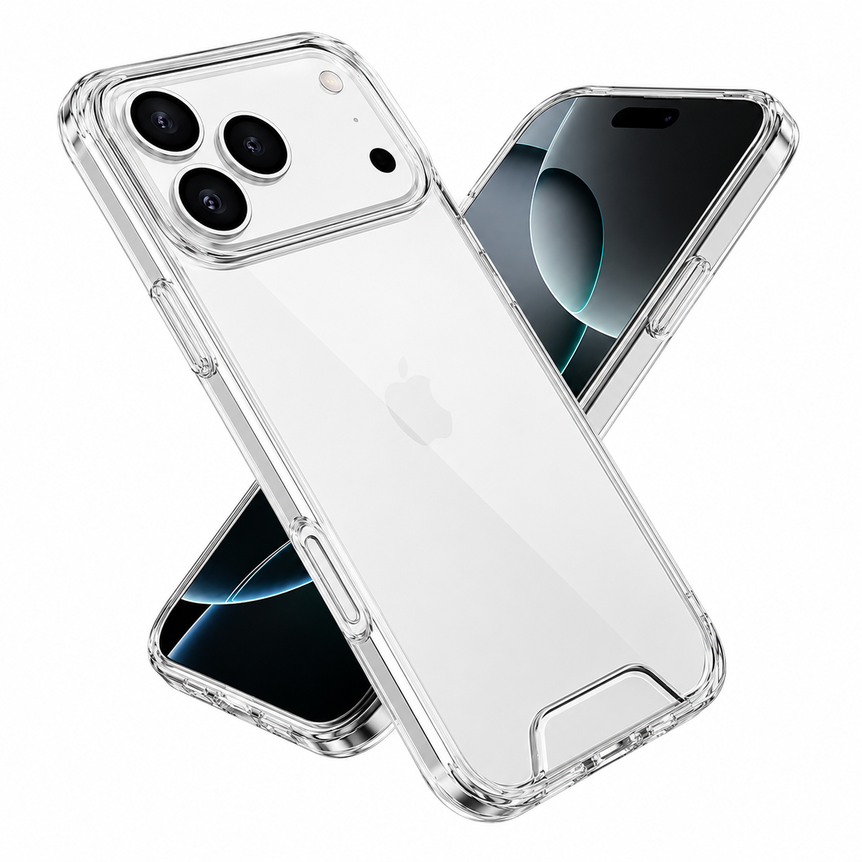 Slim Clear Phone Case for Apple iPhone 17 Pro Max – Shockproof Protective Smartphone Cover with Reinforced Corners