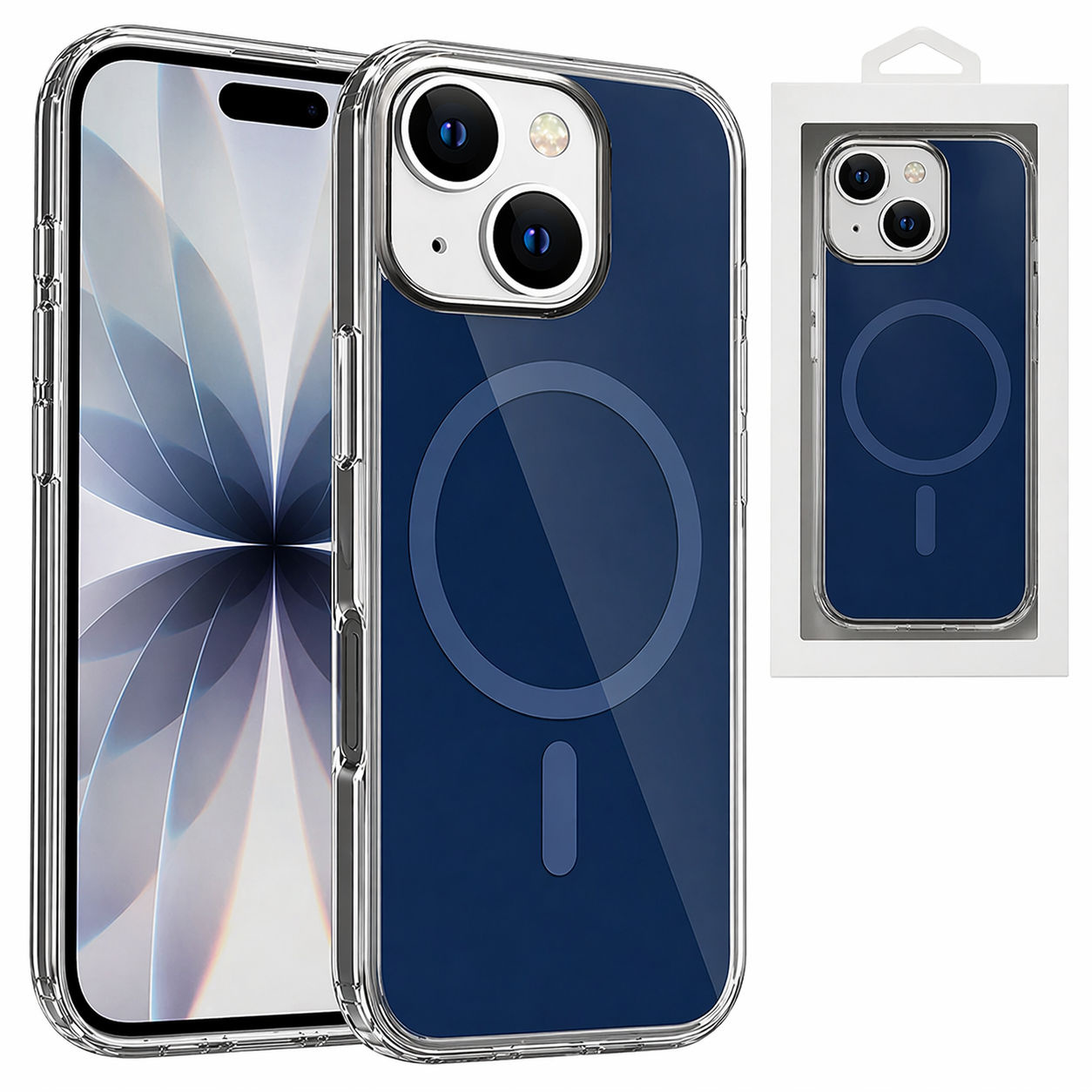 Dual Layer Phone Case – Blue Airloop Cover MagSafe Compatible
