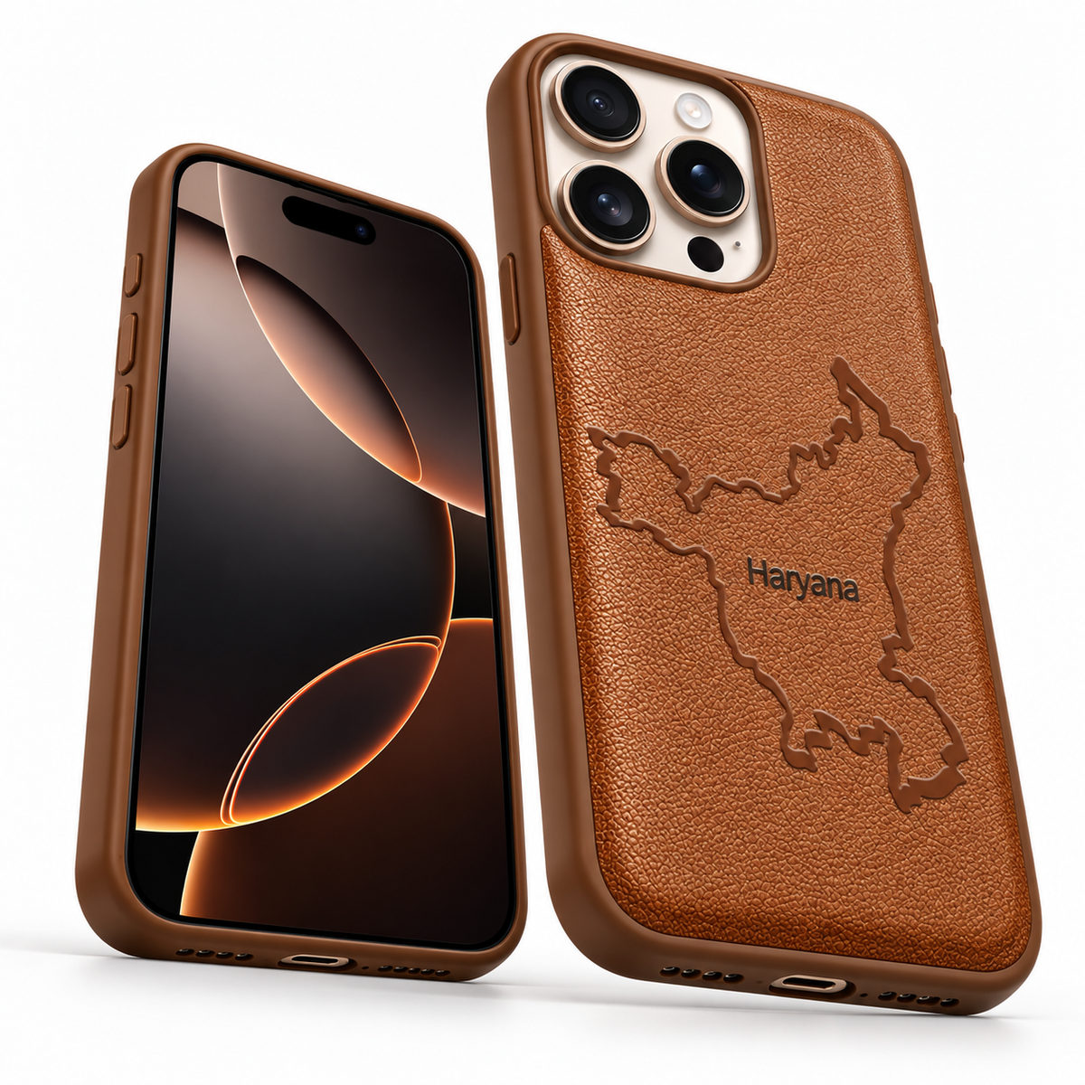 Brown shockproof crafted case for Apple iPhone 12 Pro 6.1 inch