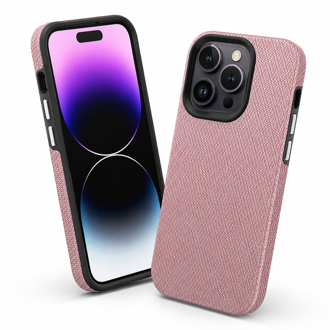 Triangle texture protective back cover for Apple iPhone 12
