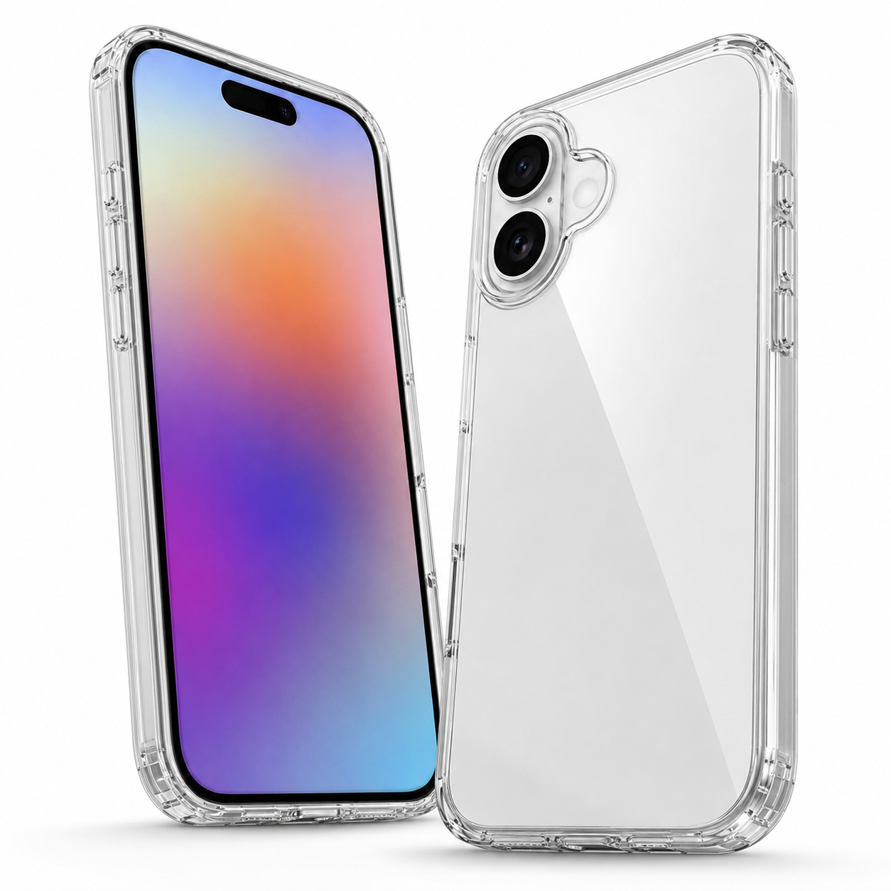 Transparent armor phone cover for iPhone 17 with camera protection