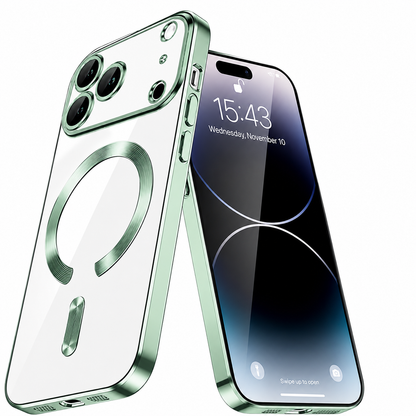 Green Electro Matt MagSafe Case for Apple iPhone 17 Pro Max Shockproof Phone Case