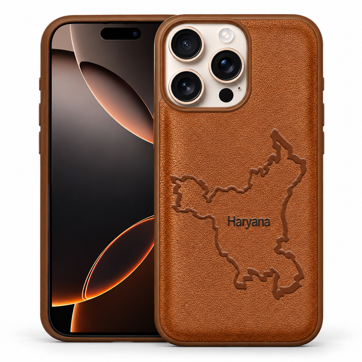 HRY brown crafted case for Apple iPhone 12 / 12 Pro