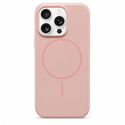 Rose gold MagSafe Vibrant Silicone case for Apple iPhone 12 / 12 Pro