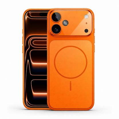 MagSafe AG Glass Case for Apple iPhone 16 - Orange