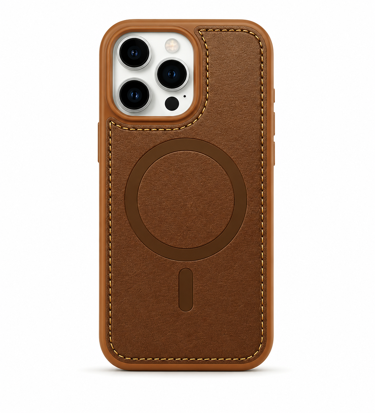 Brown MagSafe Rich Craft case for Apple iPhone 12 / 12 Pro