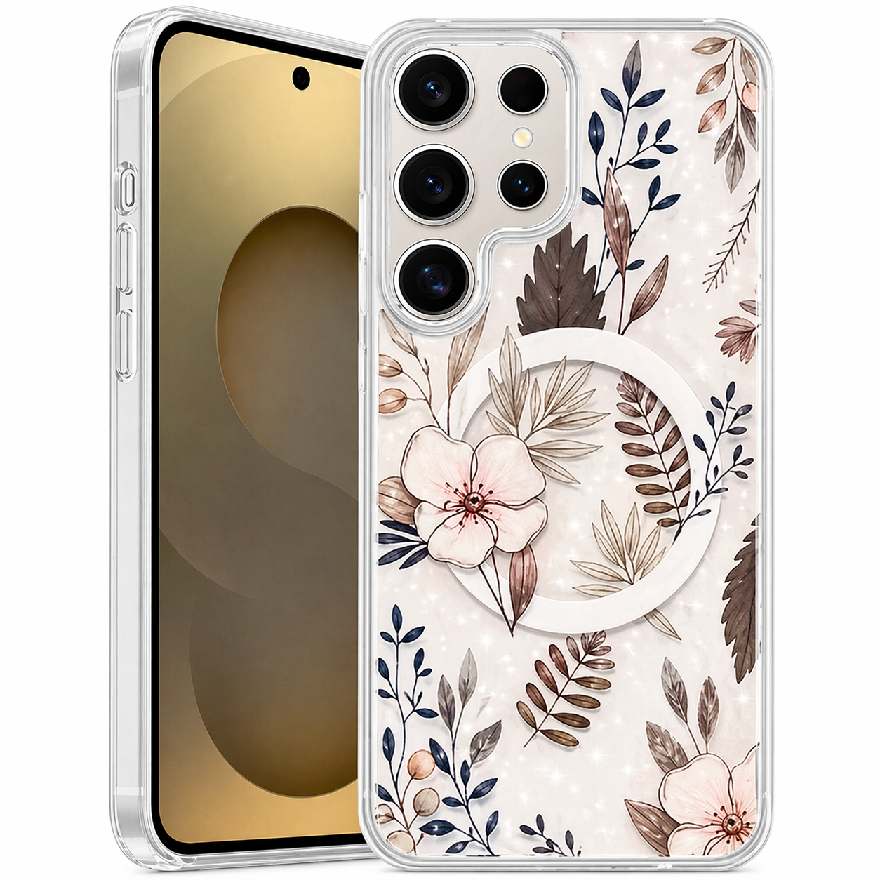 Dual Layer Phone Case – Flower Petals Floret Cover MagSafe Compatible