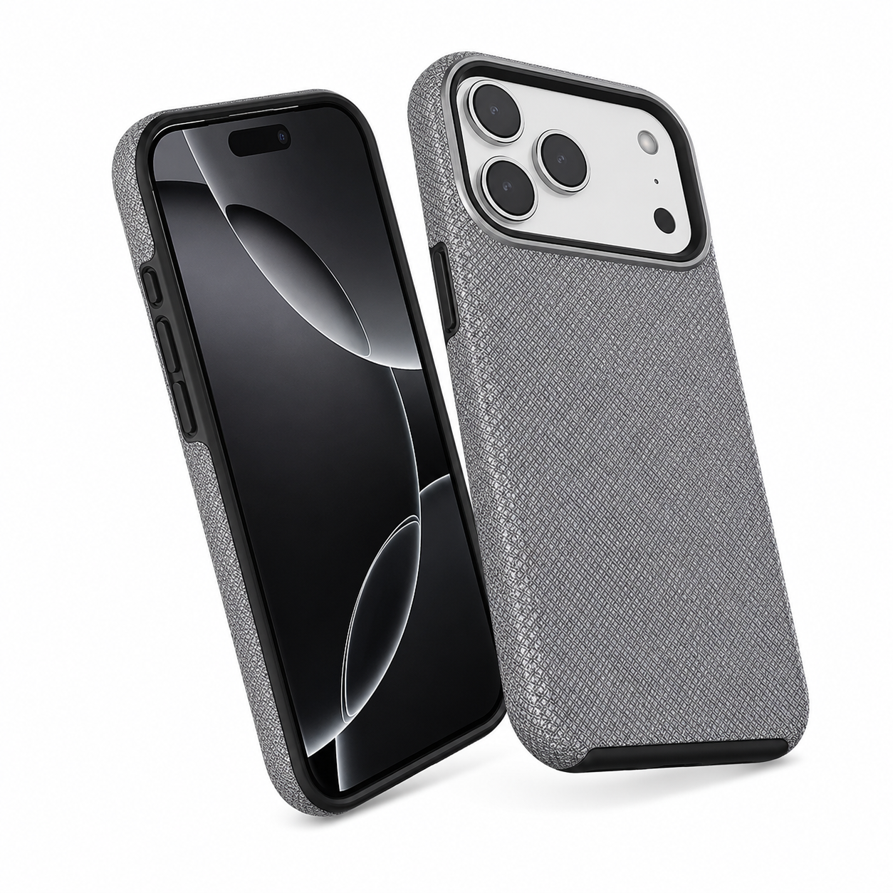 Apple iPhone 17 Pro Max Grey Phone Case Protective Mobile Cover Impact Resistant Case.