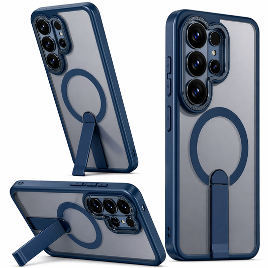 Dual Layer Phone Case – Blue Cover MagSafe Compatible With iStand
