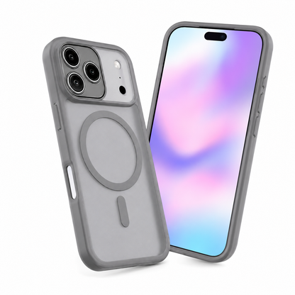 Grey MagSafe Phone Case, Premium iPhone 18 Pro Max Case, Drop Protection Case.