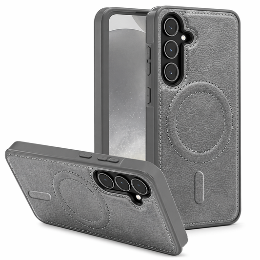Dual Layer Phone Case – Grey Engraved Cover MagSafe Compatible
