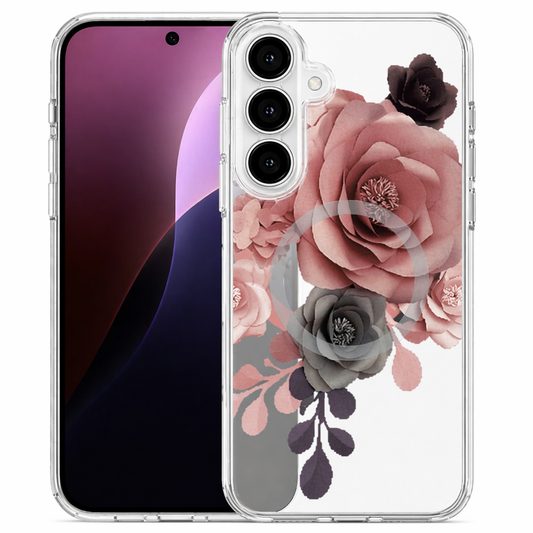 Dual Layer Phone Case – Bourbon Rose Echo Design Cover MagSafe Compatible