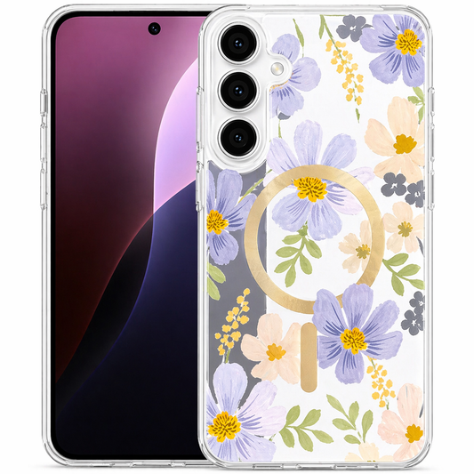 Dual Layer Phone Case – Colorful Flowers Echo Design Cover MagSafe Compatible