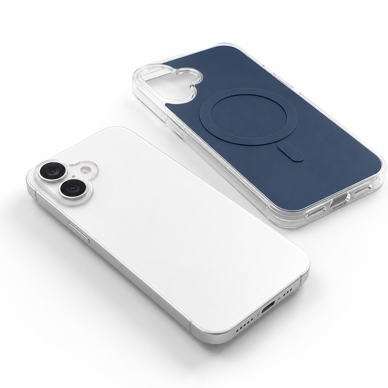 Premium Blue Apple iPhone 17 Shockproof MagSafe Compatible Phone Case