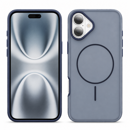 MagSafe Glam Case Apple iPhone 16– Blue with shockproof phone case design and wireless charging compatible cover