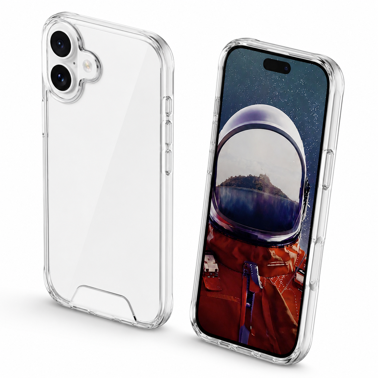 MagSafe-compatible Space case for Apple iPhone 17 in clear