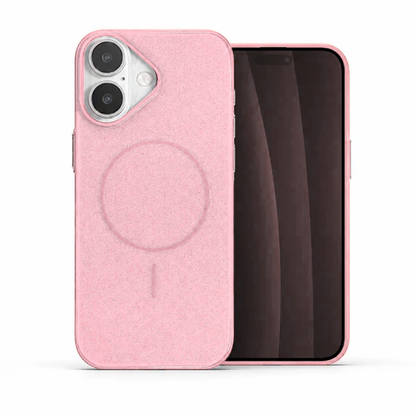 Rose Gold Glitsy MagSafe Case for Apple iPhone 16 Premium Glitter Phone Cover