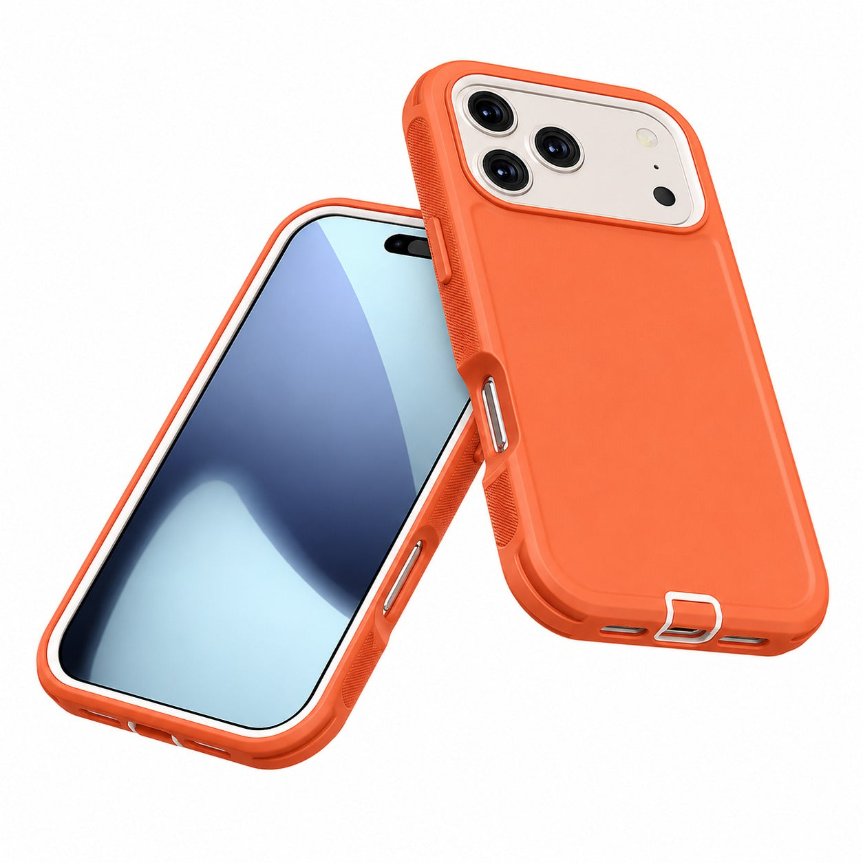 Apple iPhone 17 Pro Max Protective Phone Case in Orange Shockproof Mobile Cover