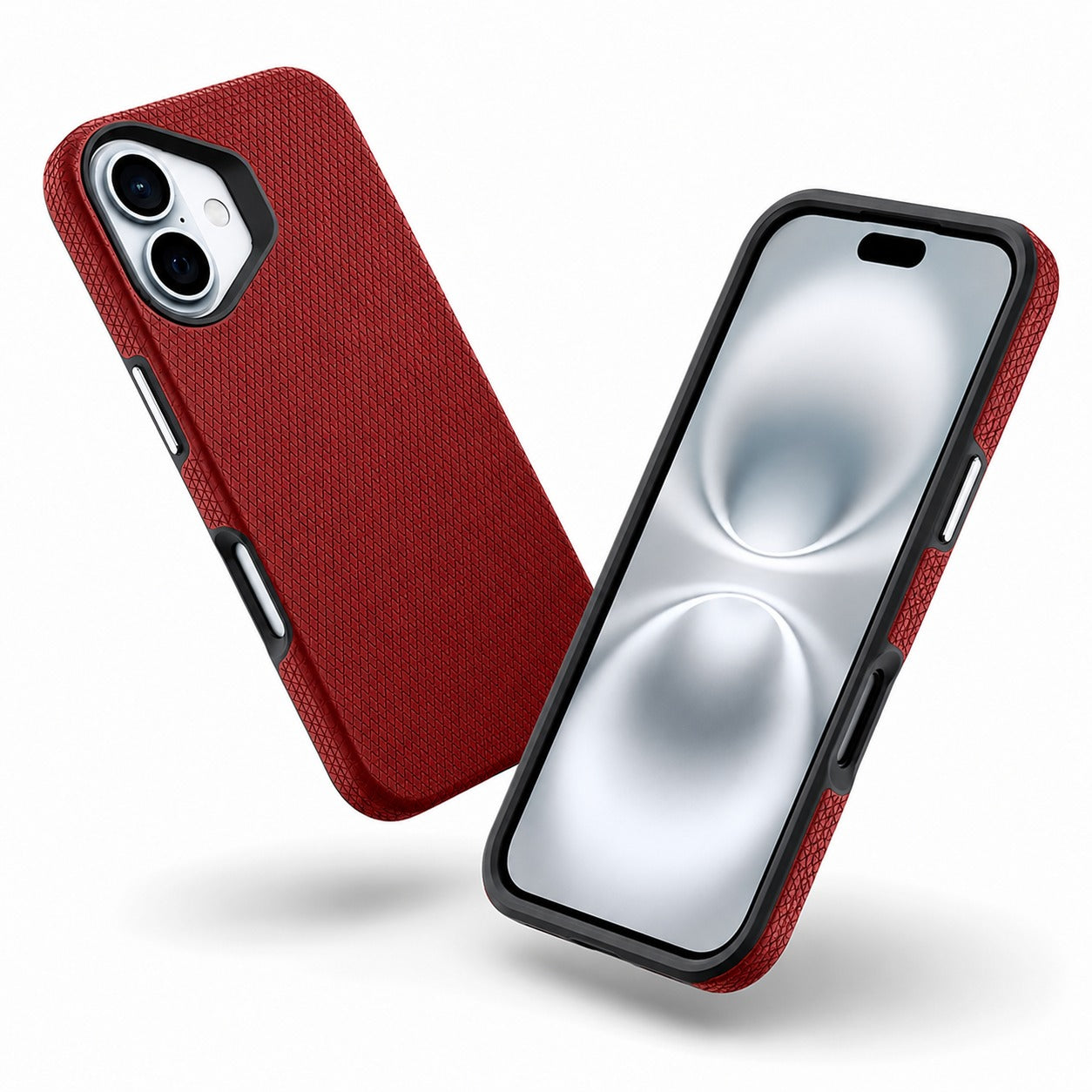 Triangle Case Apple iPhone 17 Red, Luxury Mobile Cover, Durable Shockproof Smartphone Case, MagSafe Phone Cover