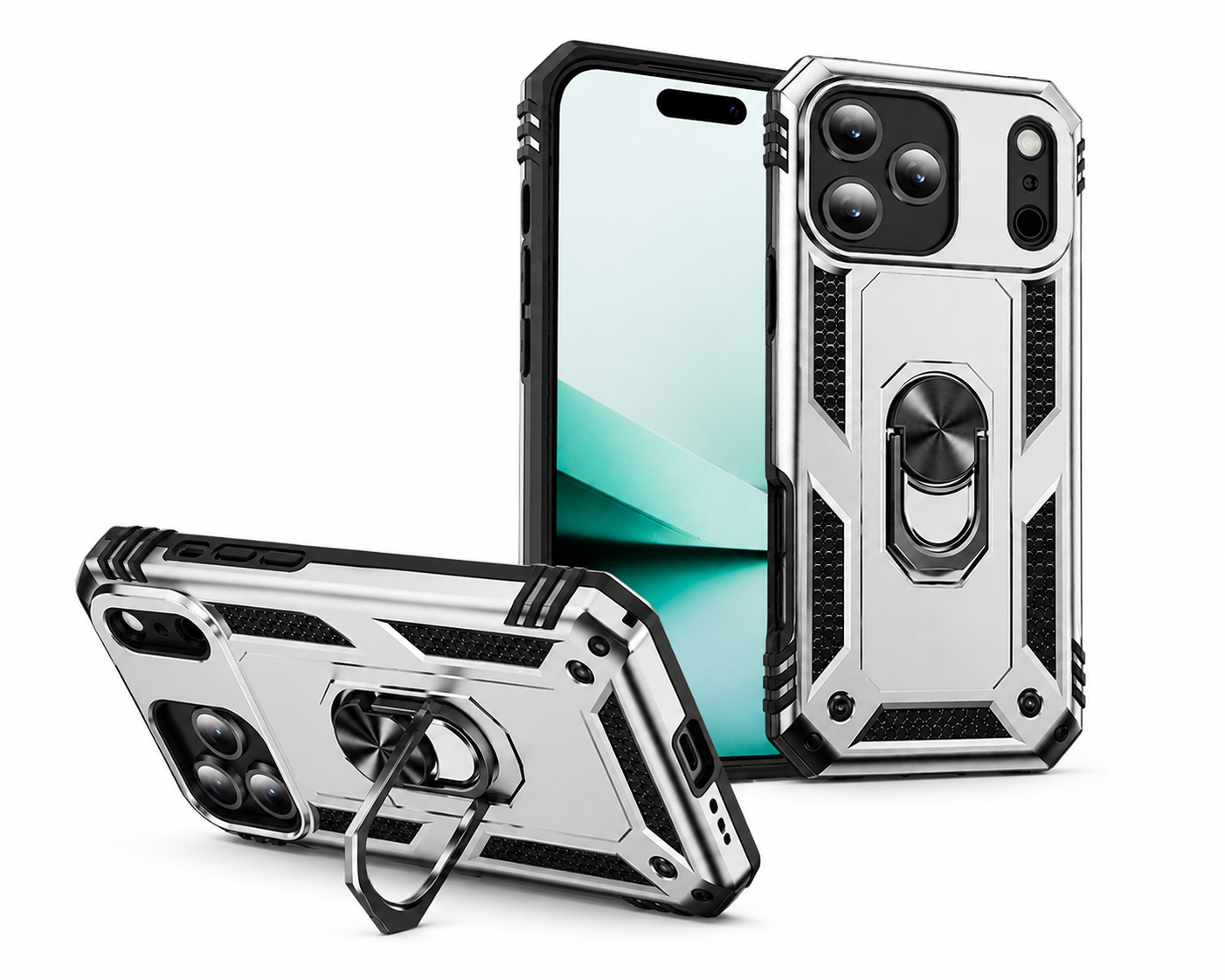 Premium Apple iPhone 17 Pro Max Grey Case with Shockproof Mobile Cover, Magnetic Case, and Rugged Hybrid Protection