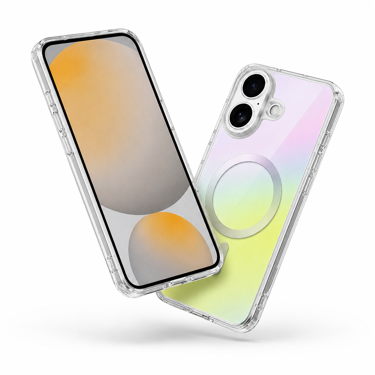 Premium transparent iPhone 17 MagSafe case with raised camera protection