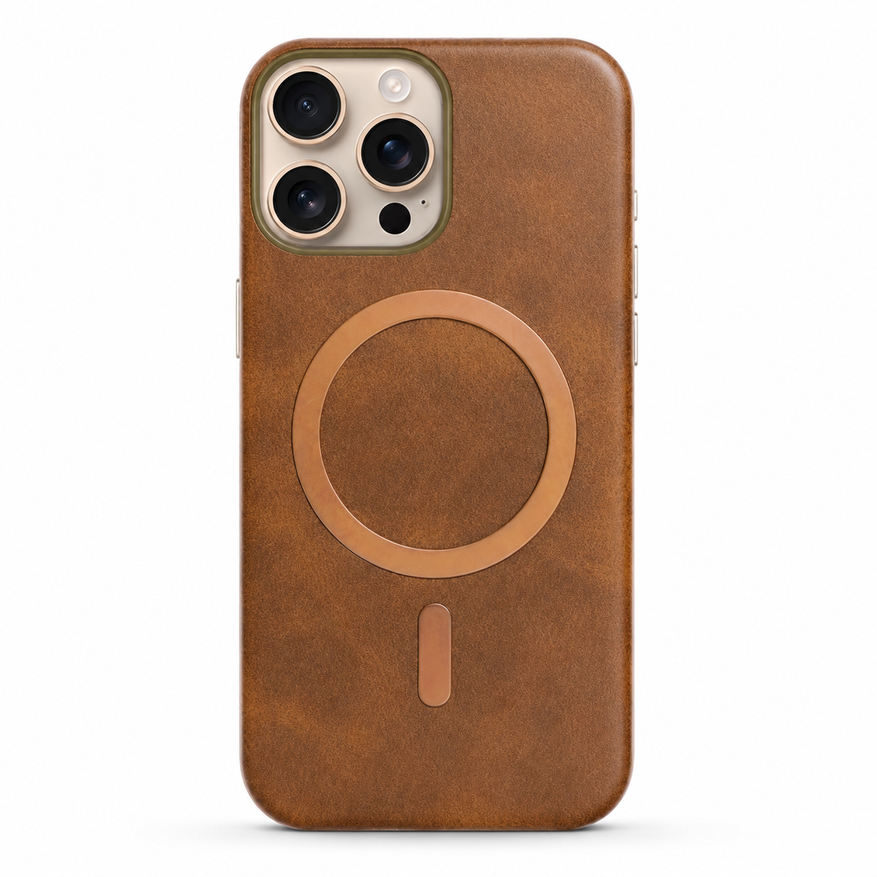 Brown MagSafe Plush case for Apple iPhone 12 / 12 Pro