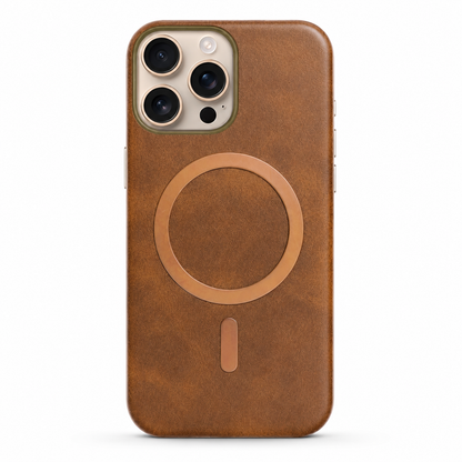 Brown MagSafe Plush case for Apple iPhone 12 / 12 Pro
