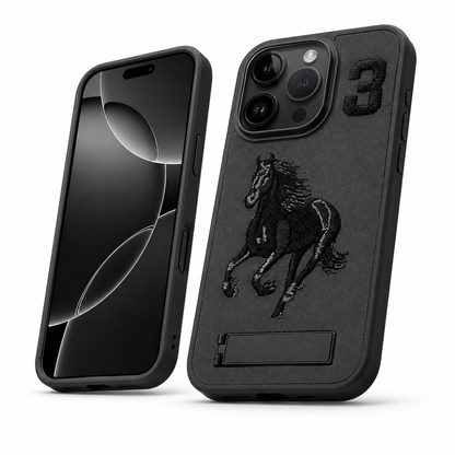 Black horse shockproof case for Apple iPhone 12 Pro 6.1 inch