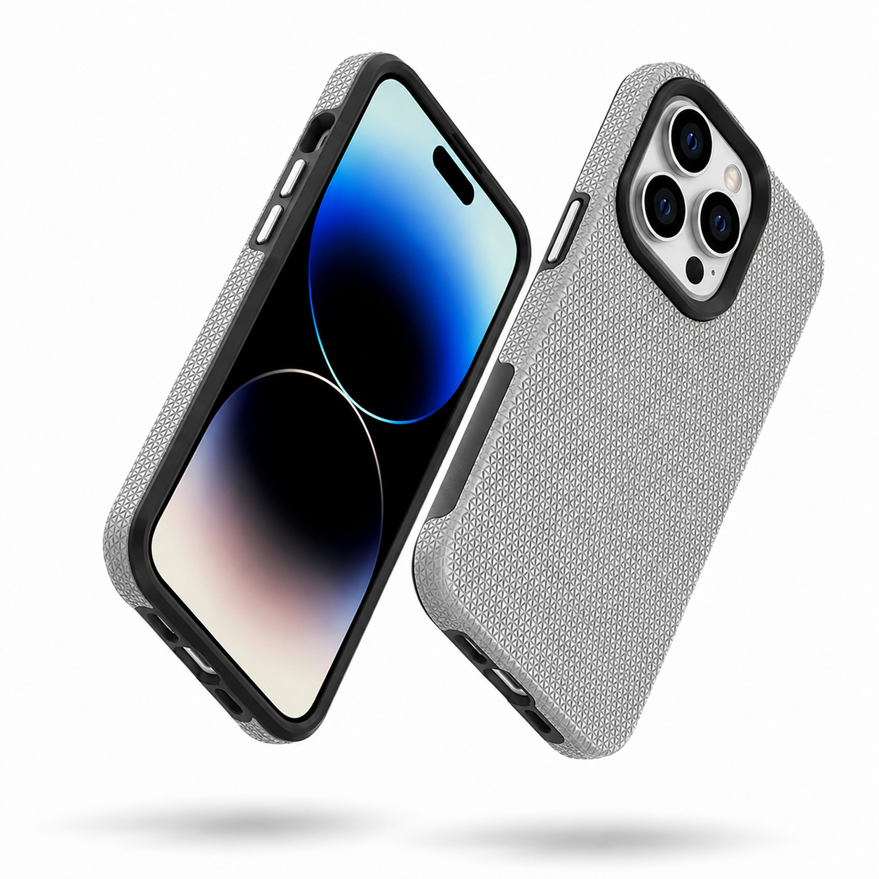 Slim grey anti-slip iPhone 12 and 12 Pro protective case