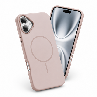 Apple iPhone 16 cover in premium rose gold style with drop protection case and anti-scratch back panel