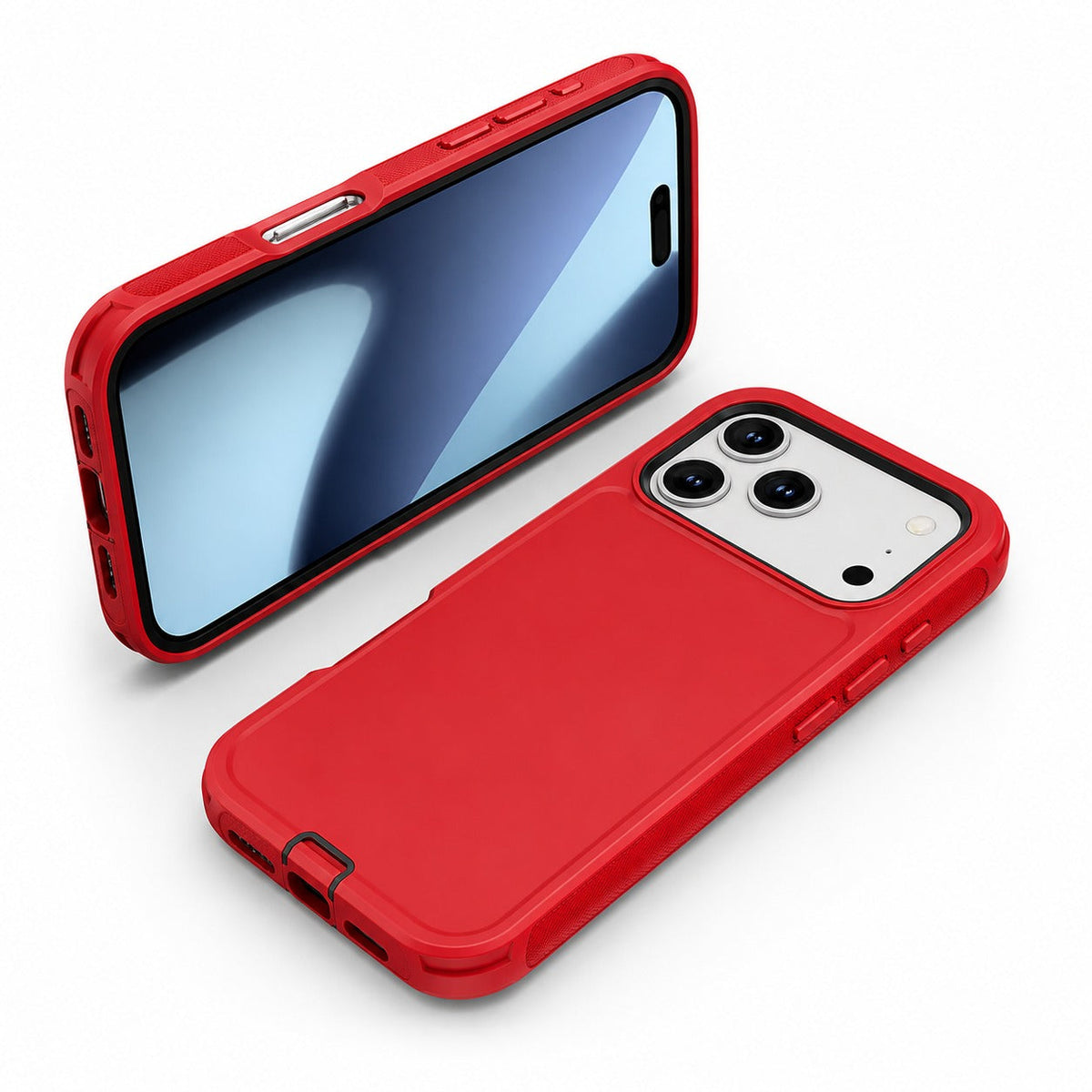 Apple iPhone 17 Pro Max Rugged Case, Drop Protection Phone Cover, Wireless Charging Compatible Case, Slim Protective Case