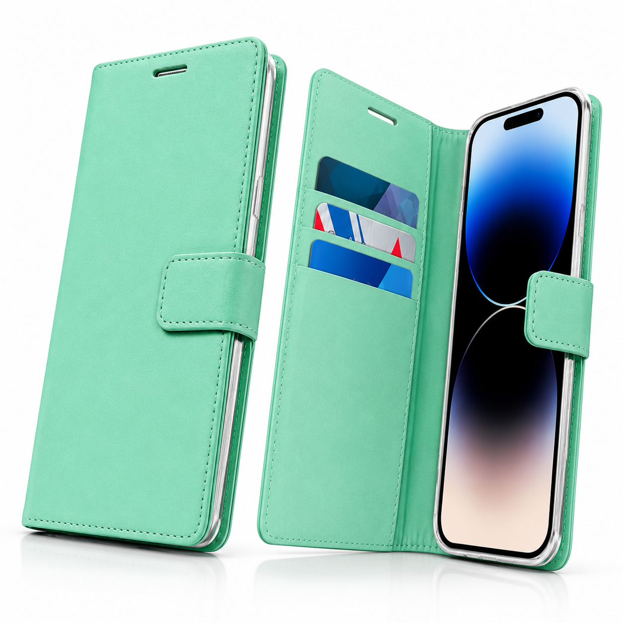 Goospery BlueMoon wallet cover with magnetic closure for iPhone 17