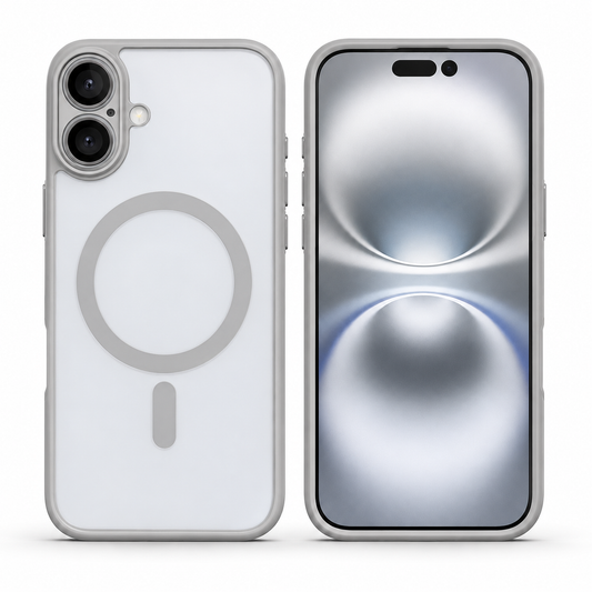 Grey MagSafe Case for Apple iPhone 17 Protective Phone Case with frosted matte finish
