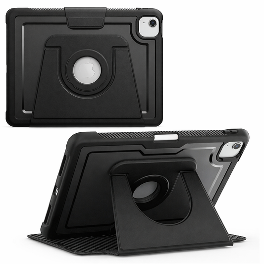 Armor Folio Pro Tablet Case – Black Shockproof Cover with Fold Stand | Protective Case