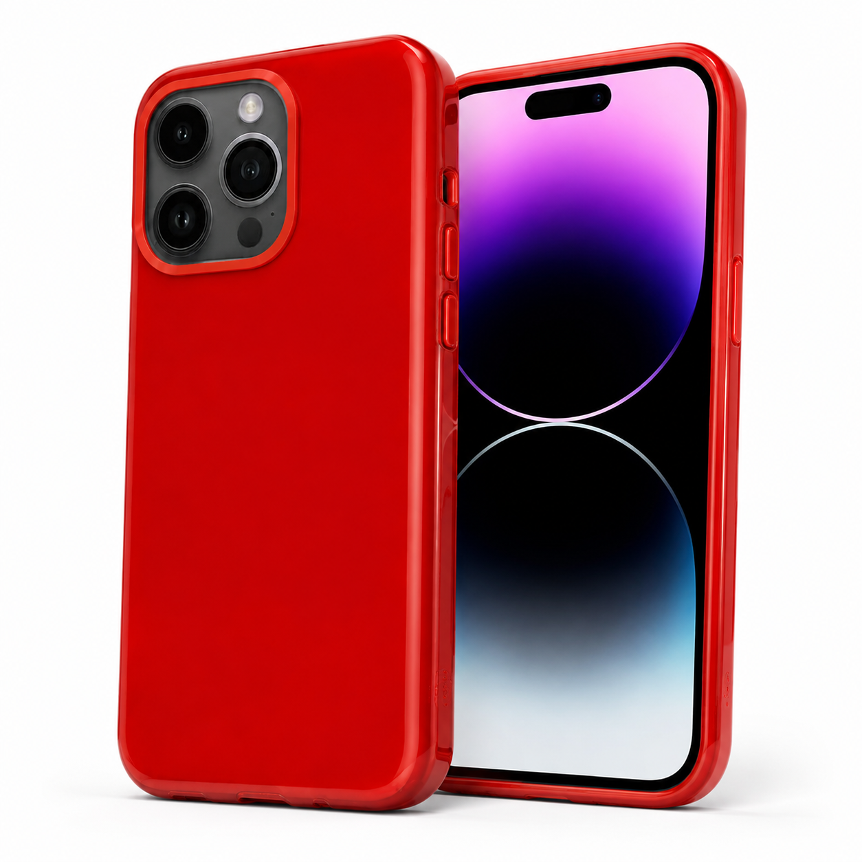 Red TPU protective phone cover for iPhone 12
