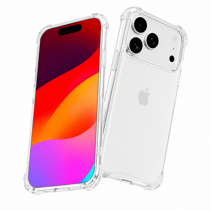 Transparent TPU Phone Cover for Apple iPhone 17 Pro Max with Reinforced Corner Protection