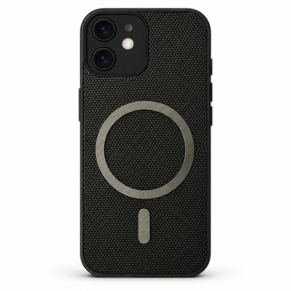 Black MagSafe Grip Weave case for Apple iPhone 12 / 12 Pro