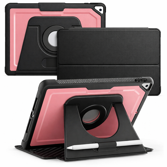 Armor Folio Pro Tablet Case – Pink Shockproof Cover with Fold Stand | Protective Case
