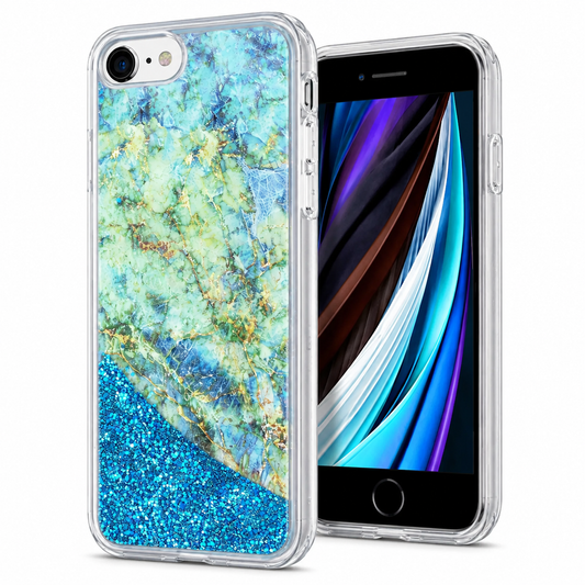 Clear Phone Case – Teal Water Slim Protective Cover