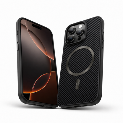 Black Carbon Elite shockproof case for Apple iPhone 12 Pro 6.1 inch