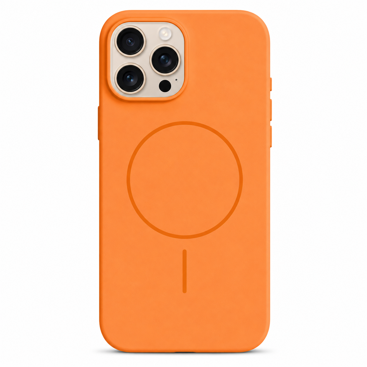 Orange MagSafe Vibrant Silicone case for Apple iPhone 12 / 12 Pro