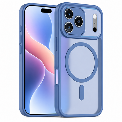 Midnight Blue iPhone 18 Pro Max Case, Matt Rubberized MagSafe Case, Protective Phone Cover.
