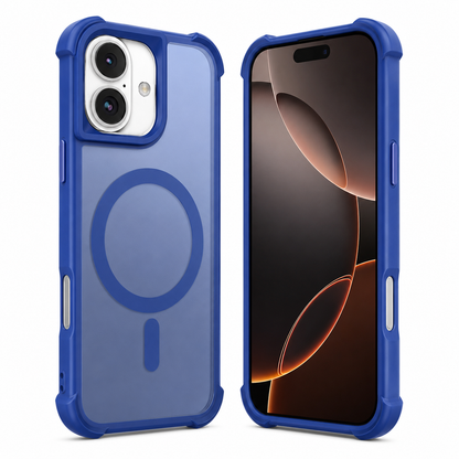 Apple iPhone 16 Transparent MagSafe Cover durable shockproof smartphone case with raised camera protection