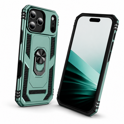 Premium Midnight Green iPhone 18 Pro Max Case featuring Military Grade Protection, Hybrid Phone Cover, and Raised Camera Protection