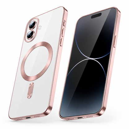 Apple iPhone 17 Protective Phone Case featuring Rose Gold MagSafe Compatible Cover