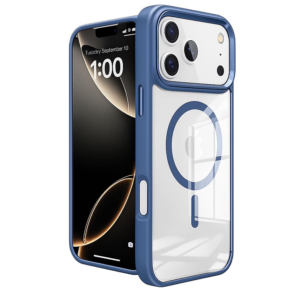 Midnight Blue iPhone 17 Pro Case, MagSafe Phone Case, Protective Phone Cover, Shockproof Mobile Case